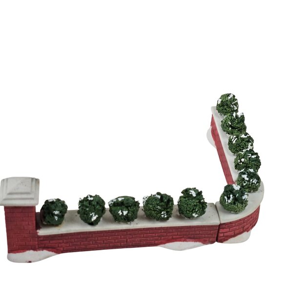 Lemax Dickensvale Porcelain Brick Wall Set of 6 1992 Christmas Village Decor - Picture 5 of 10